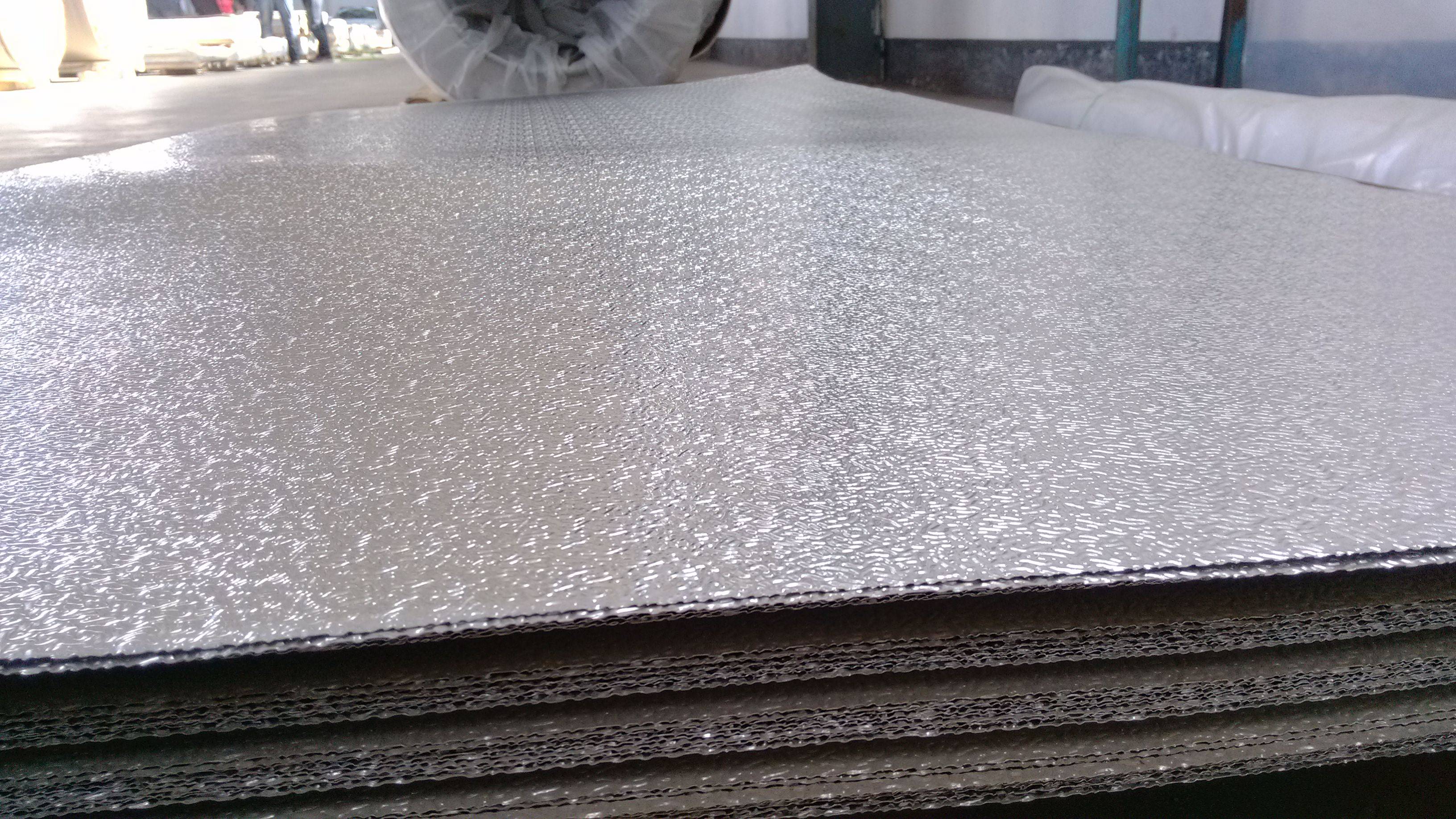 橘皮压花铝卷 保温铝皮 防锈保温管道外壳