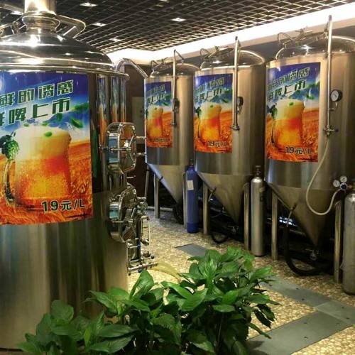 乐山精酿啤酒设备酒店生产1吨啤酒的设备酿酒设备厂家