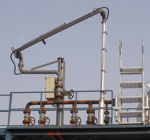 二氧化碳装卸车鹤管 液化气鹤管 潜油泵顶部装车