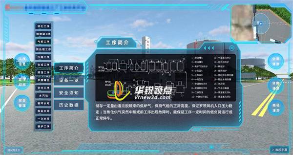 化工厂三维可视化数字大屏，数字孪生产线3D展示，深圳华锐视点