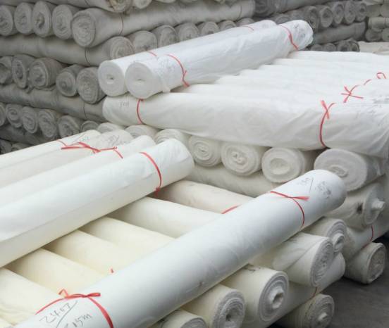 化纤面料坯布网状布面-混纺坯布 梭织平纹混纺坯布