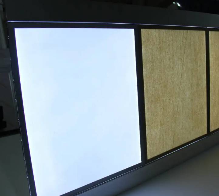 LED双面发光灯箱促销台 高密度结皮板