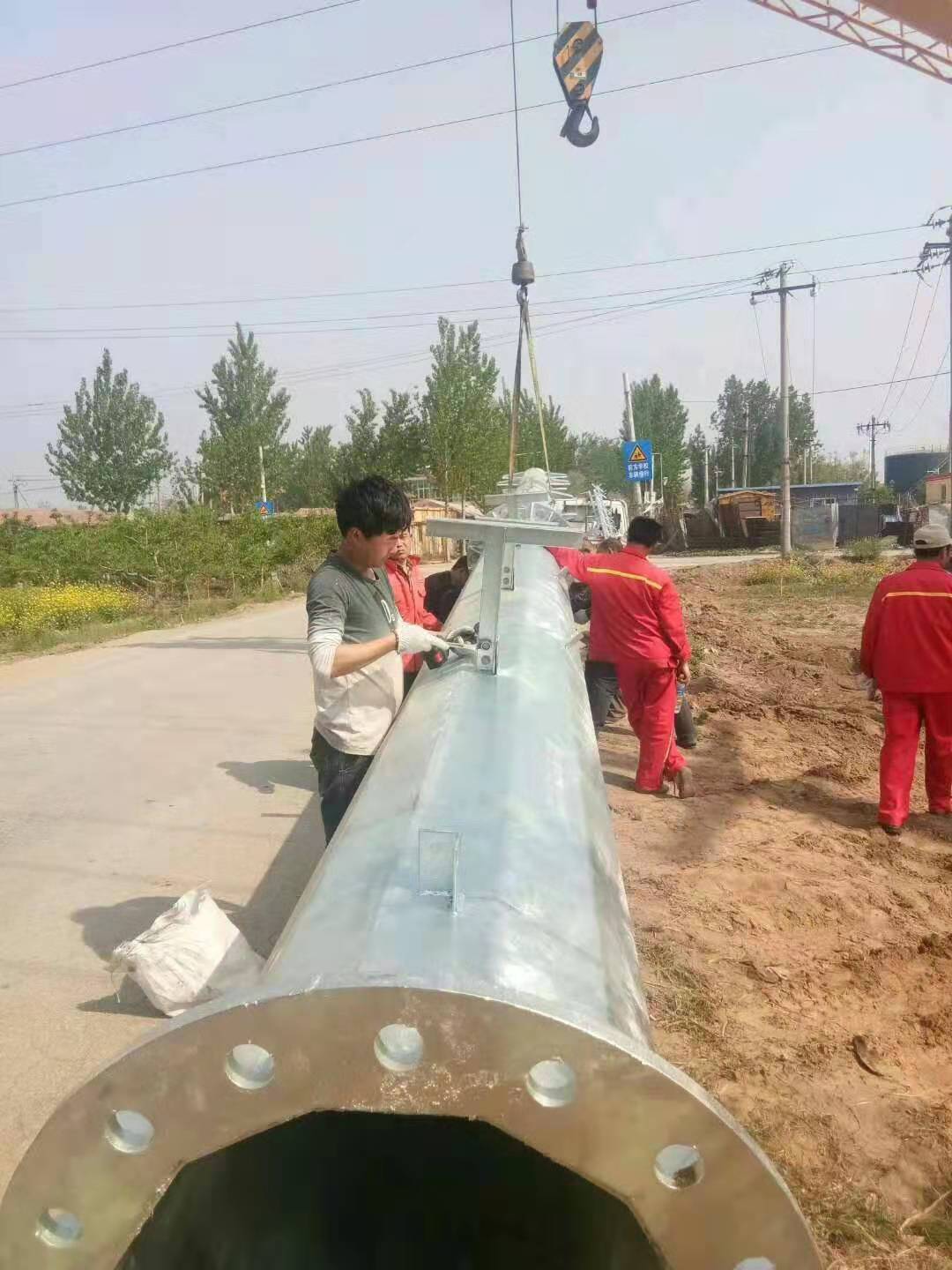 河北杭工电力钢管塔 电力钢杆 地脚螺栓 电力钢管桩