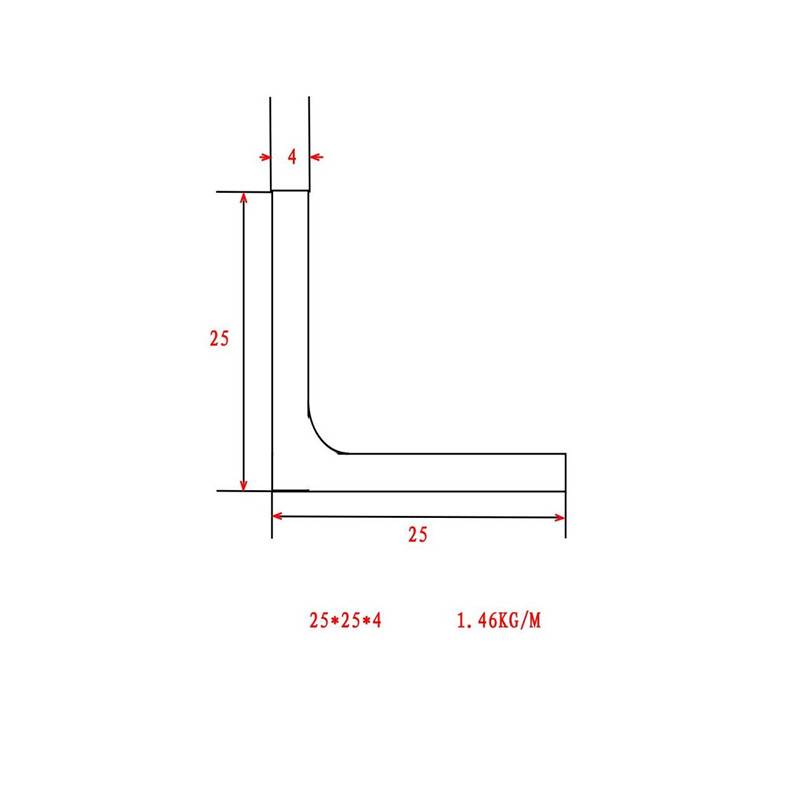 标准EN10025 欧标等边角钢25*25*4牌号S235J0