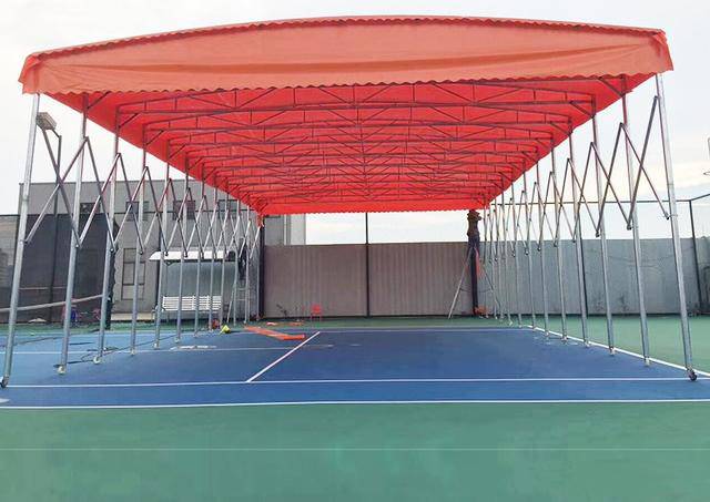 南宁推拉雨棚大型仓库伸缩式遮阳帐篷宵夜停车户外移动大排档折叠雨篷