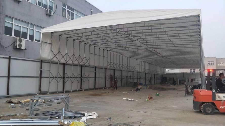 南宁定制推拉雨棚户外大型仓库伸缩帐篷烧烤夜宵停车位排档移动遮阳棚