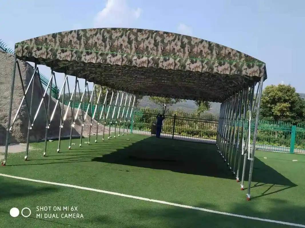 移动伸缩雨棚电动防风防雨雨篷伸缩帐篷收缩式户外餐饮停车棚遮阳