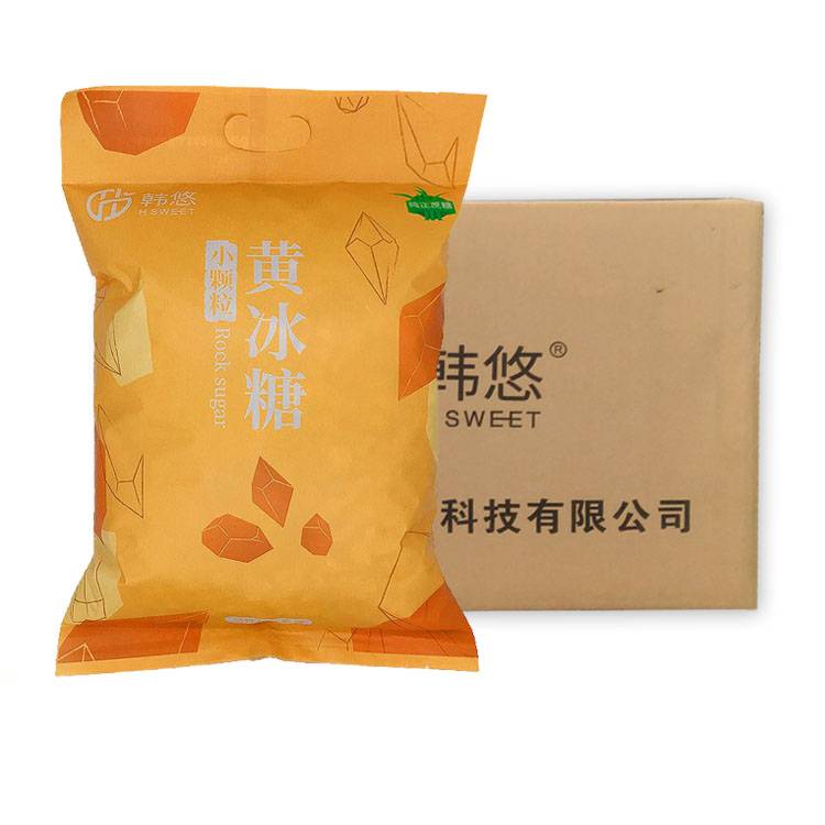 批发韩悠小颗粒黄冰糖2500g袋装多晶冰糖整箱