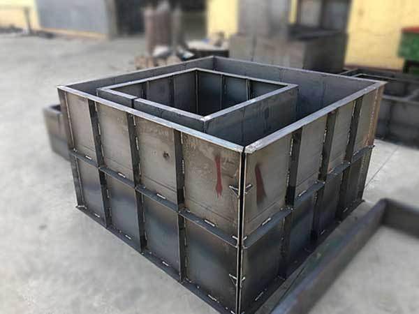 矩形检查井钢模具 现浇方型井电力检查排污井模板 结实耐用 锐铭