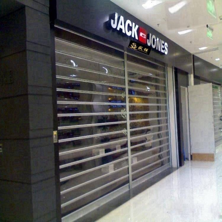 惠州市电动卷闸门 商场透明水晶卷帘门 车间快速门源头厂家盛祥