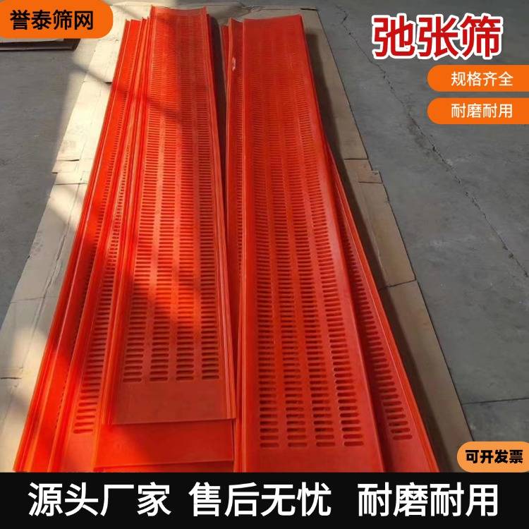 聚氨酯弛张筛网  高效筛分脱水筛网  高弹性聚氨酯香蕉筛网