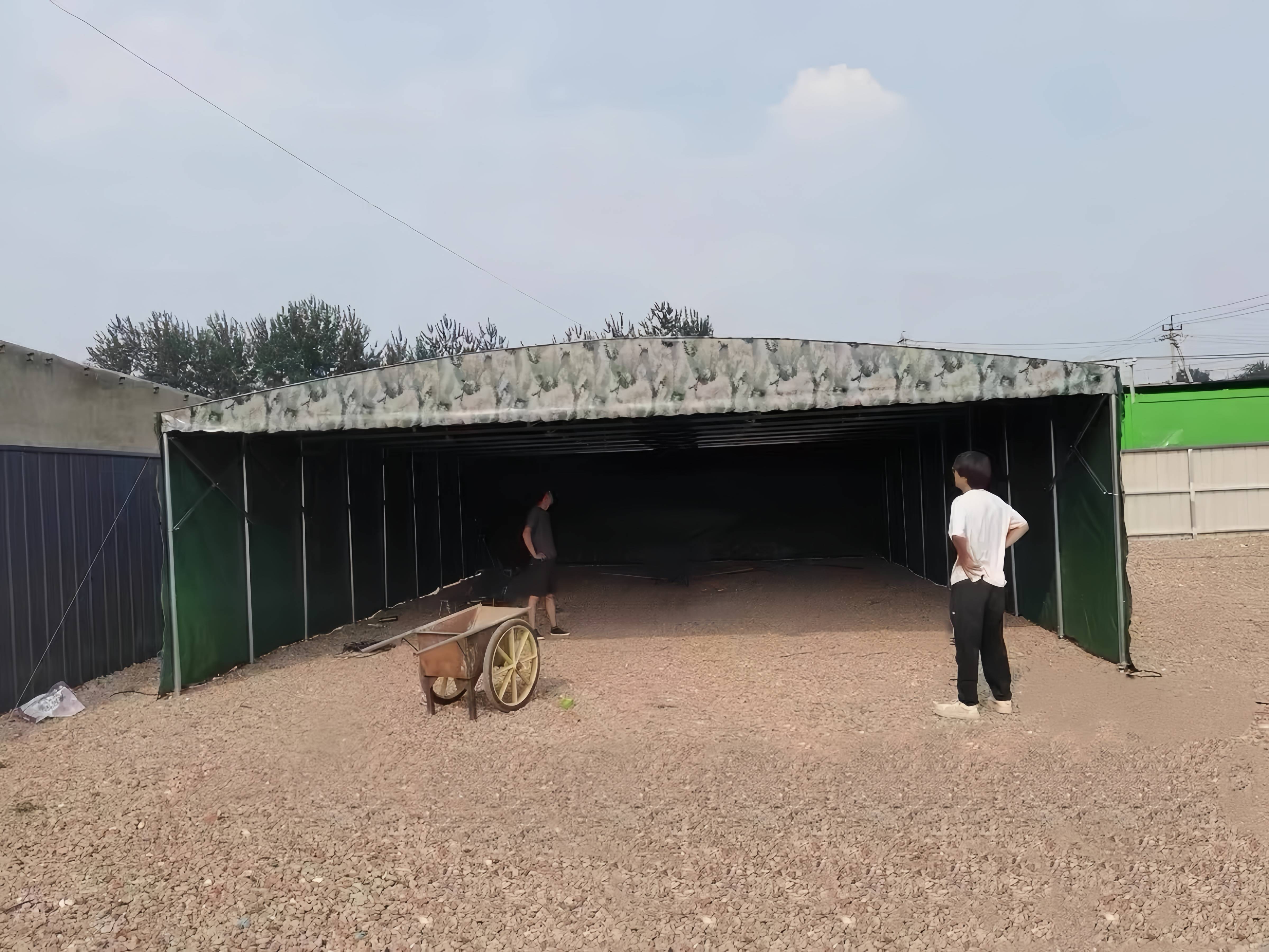 户外伸缩式遮阳帐篷大排档摆摊活动折叠雨篷停车防雨移动推拉雨棚