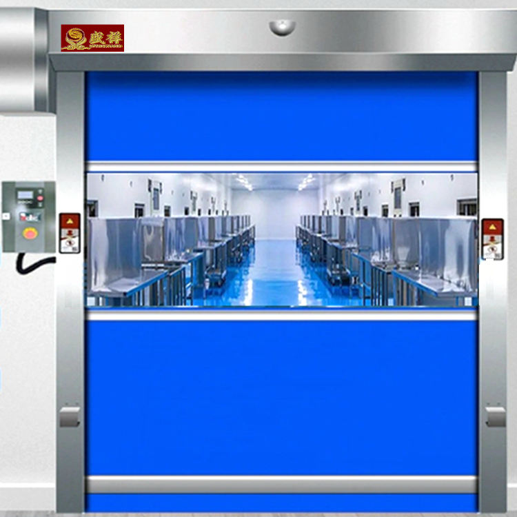 惠州市快速卷帘门 电动卷闸门 透明水晶门厂家盛祥