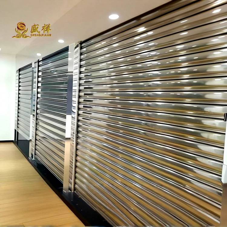 盛祥不锈钢铝合金电动卷闸门 透明水晶卷帘门厂家直销