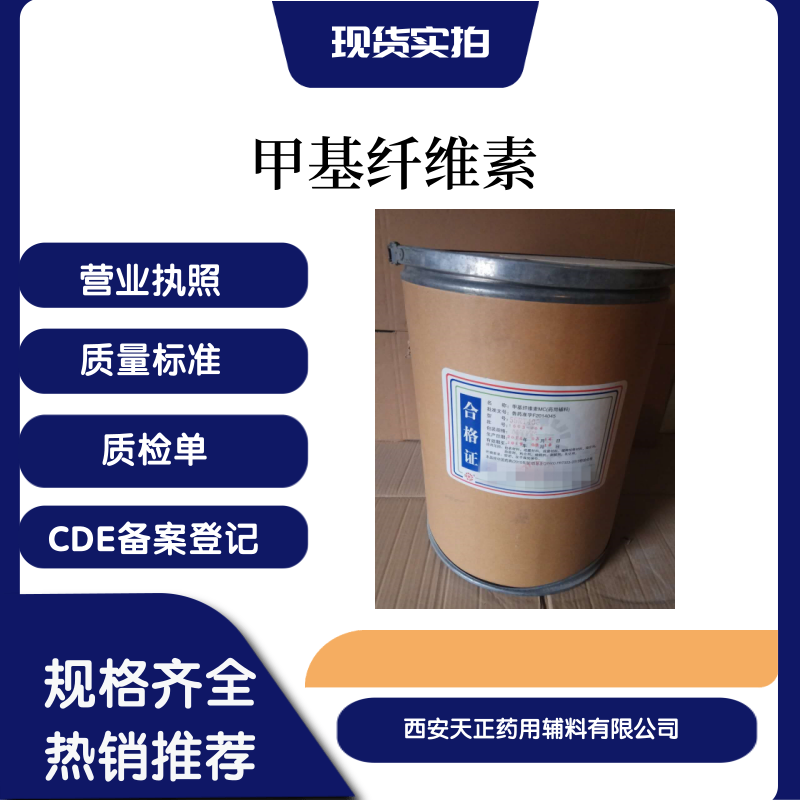 药用辅料甲基纤维素MC医药级药典标准CDE备案登记