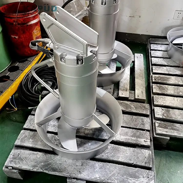 QJB2.5/8-400/3-740S潜水搅拌机铸铁高速搅拌机化沟推流器下搅拌器 污水