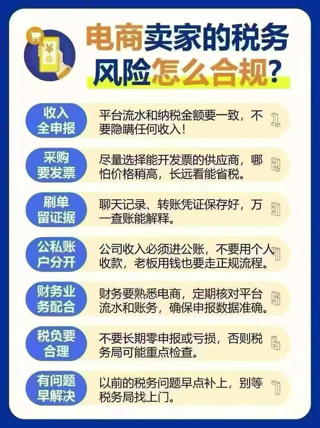 电商卖家的税务 风险怎么合规?