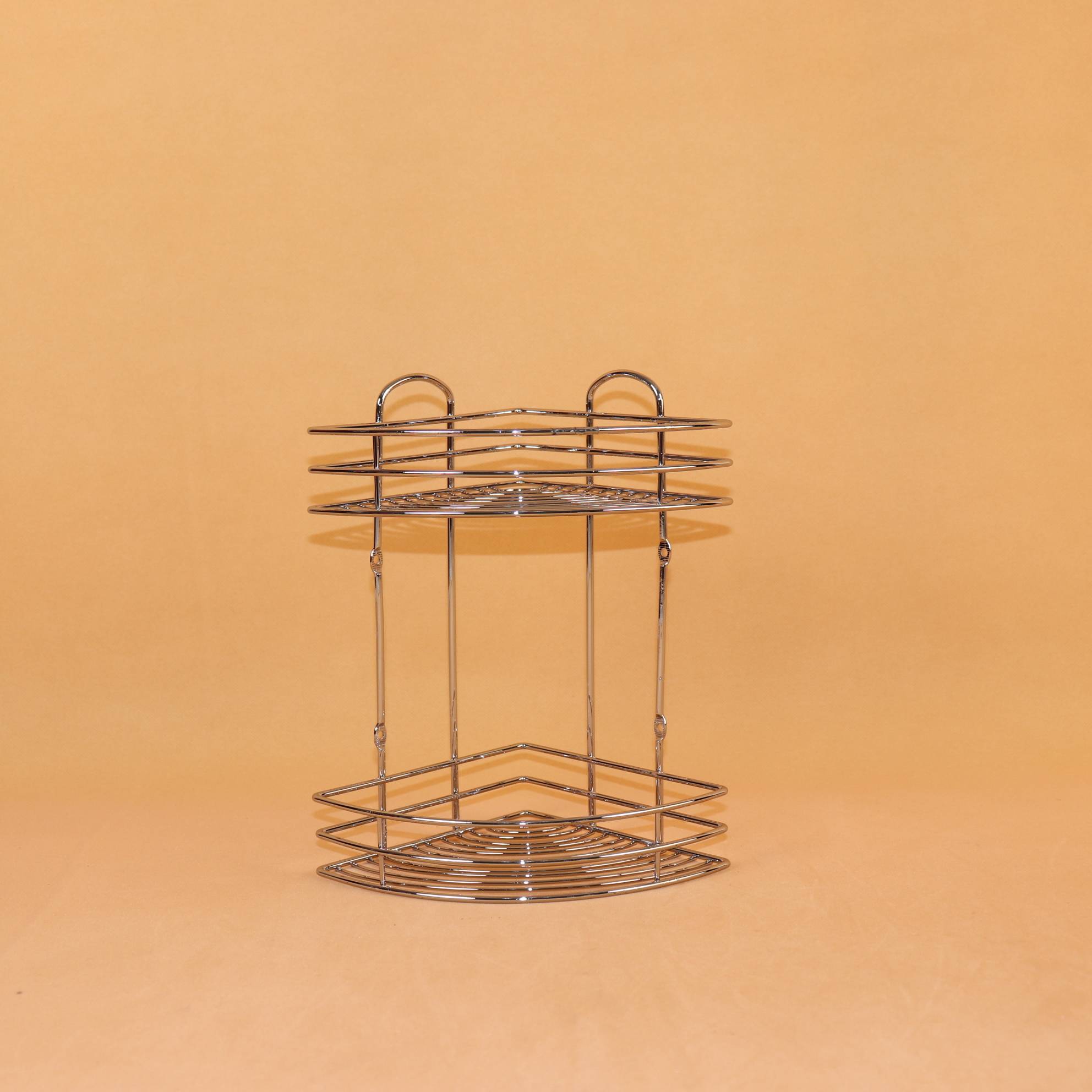 浴室收纳架 竹板隔层浴室置物架 浴室洁具收纳架 洗浴转角置物架