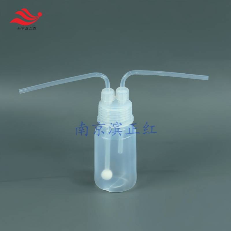 耐高温耐腐蚀GL45PFA洗气瓶带螺帽密封性好清洗方便