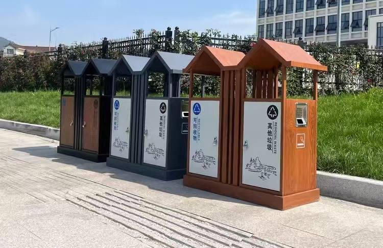 福州户外不锈钢垃圾桶，道路环卫分类垃圾桶，果皮箱