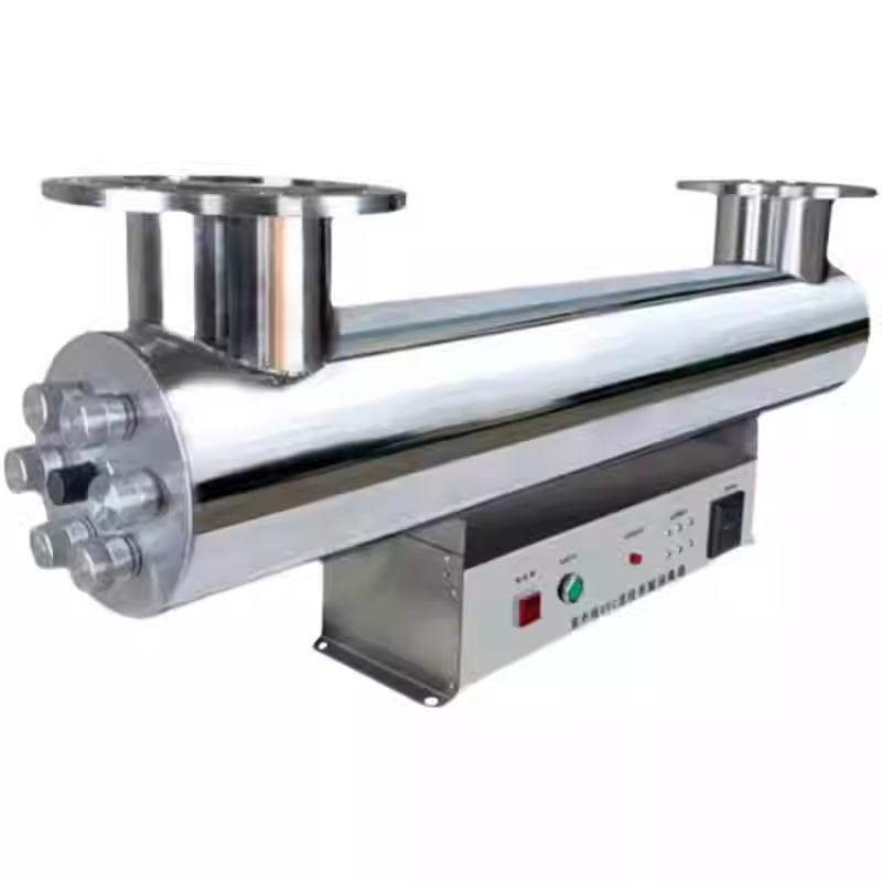 紫外线消毒器管道式过流UV灯杀菌水产养殖二次供水泳池水处理设备