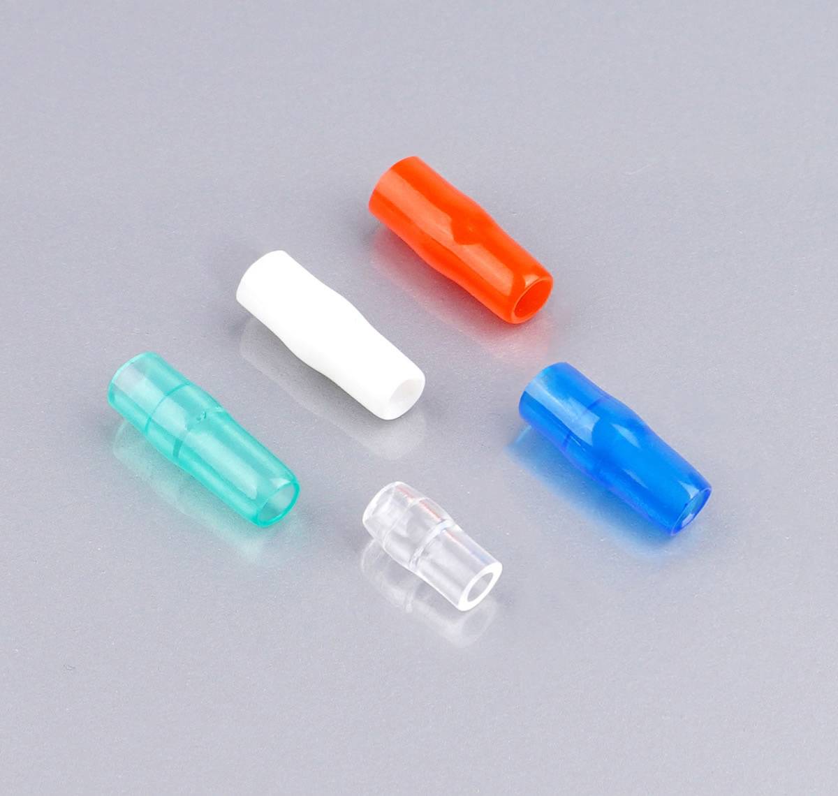 宏信护套DJ211插簧插片内圆插簧护套PVC圆柱形透明外圆子弹型端子护套