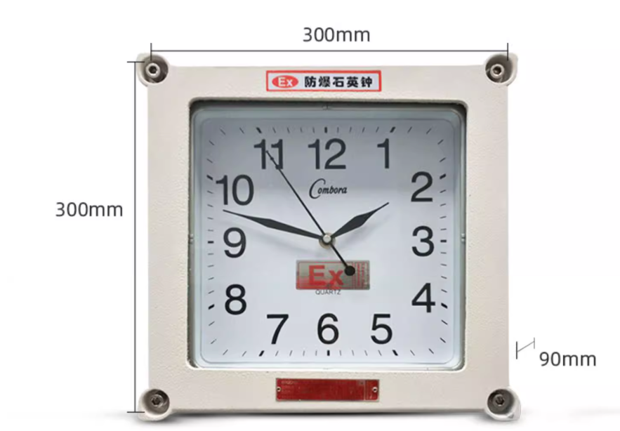 定制防爆石英钟表危险化工办公防爆挂钟实验室防爆石英钟BSZ-D款