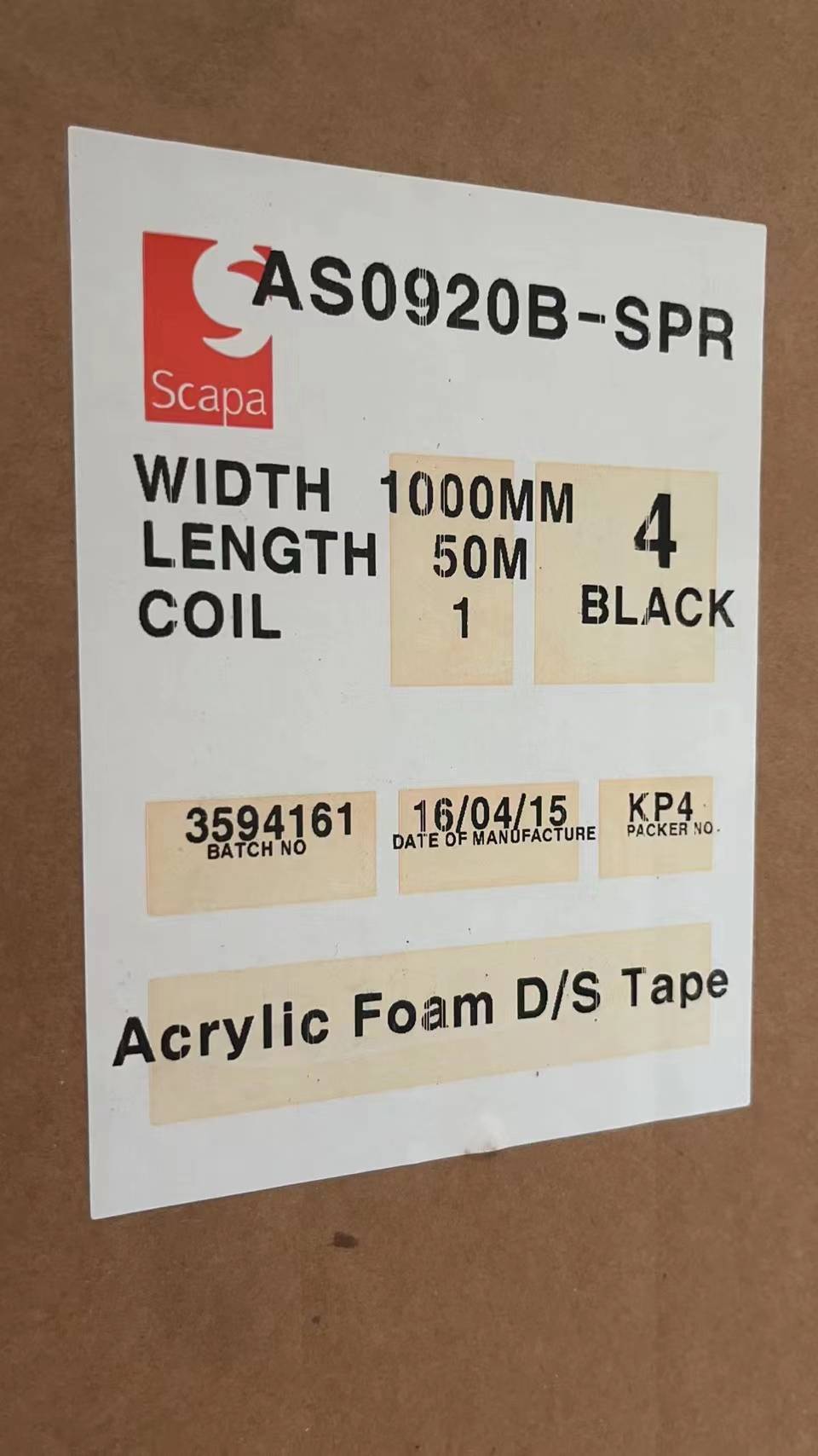 SCAPA思卡帕胶带型号