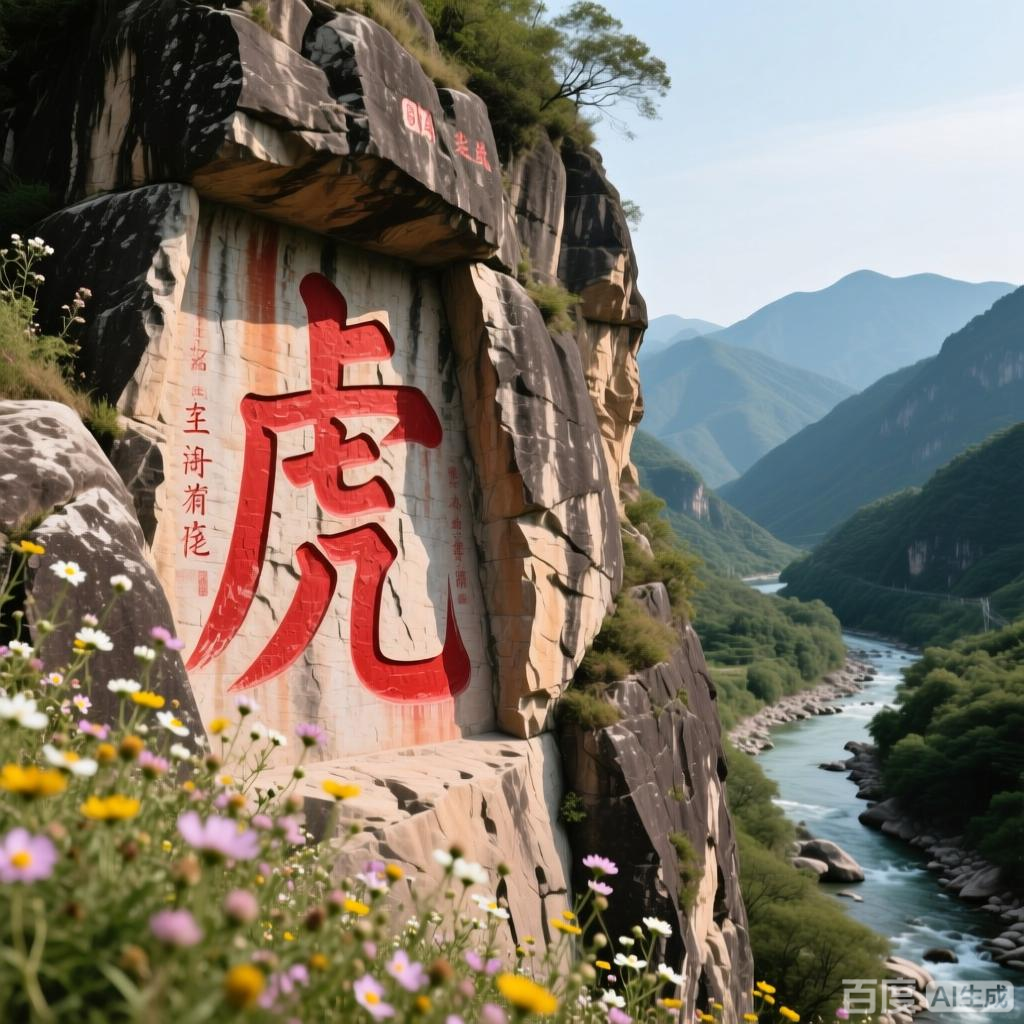 崖刻厂家崖壁刻字石上千秋景区刻字镌刻服务文化名山