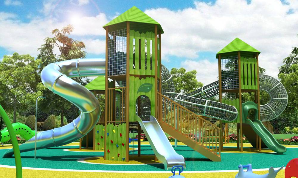 室外大型不锈钢滑梯户外游乐设备儿童景区小区攀爬组合式设施定制