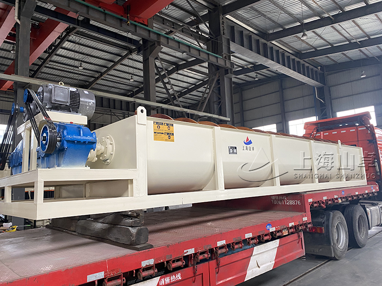 萤石砂螺旋洗砂机，上海山卓环保装备有限公司