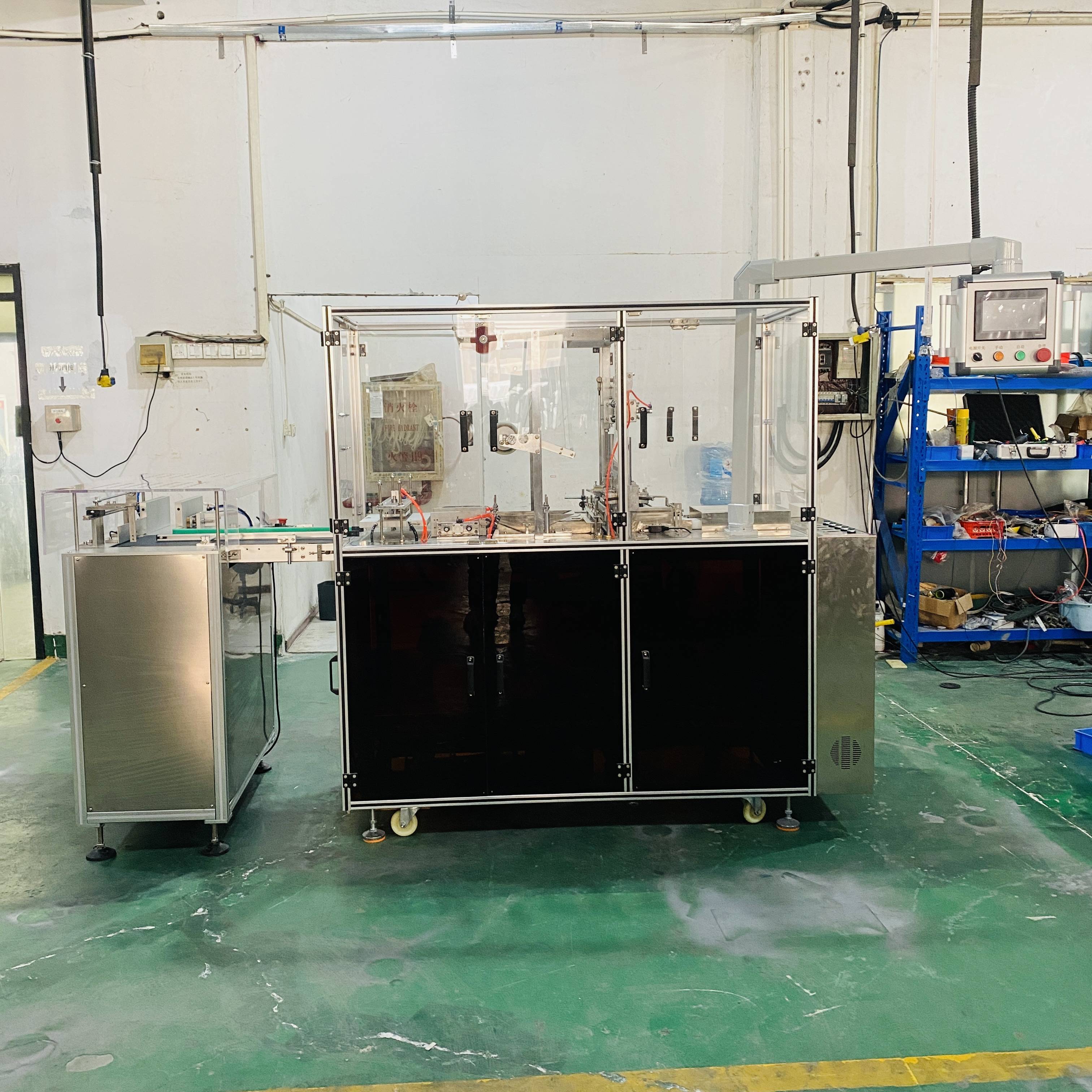 钦典全自动QD-01坚果礼盒透明膜三维包装机 护肤品礼盒口红套装盒包机