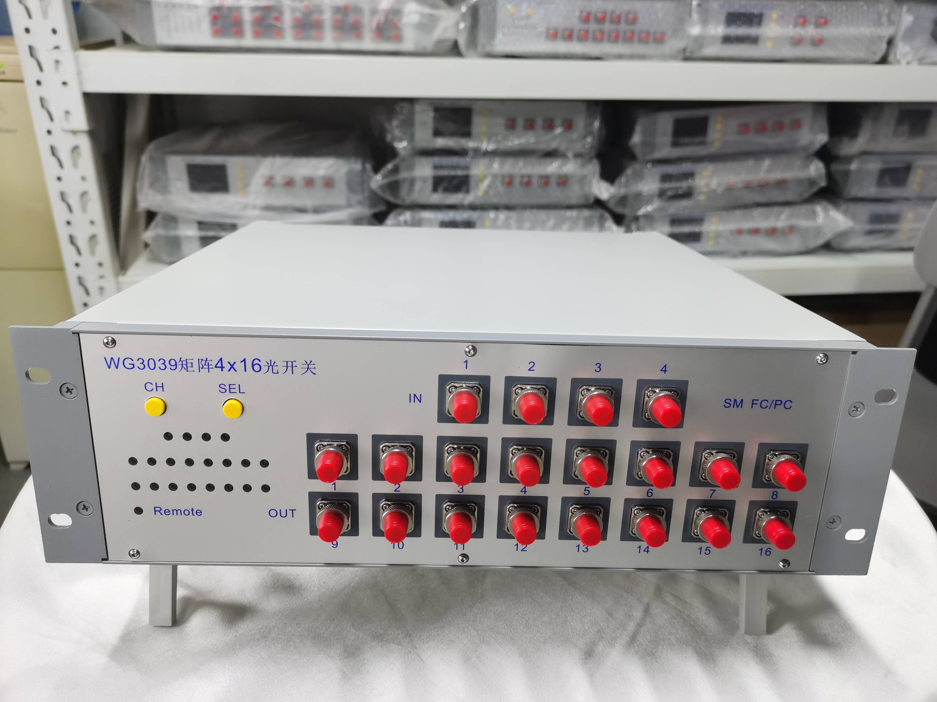 WG3039高速4x16 多通道MEMS 光开关 高密度集成 低功耗 光通信自动化测试系统核心设备